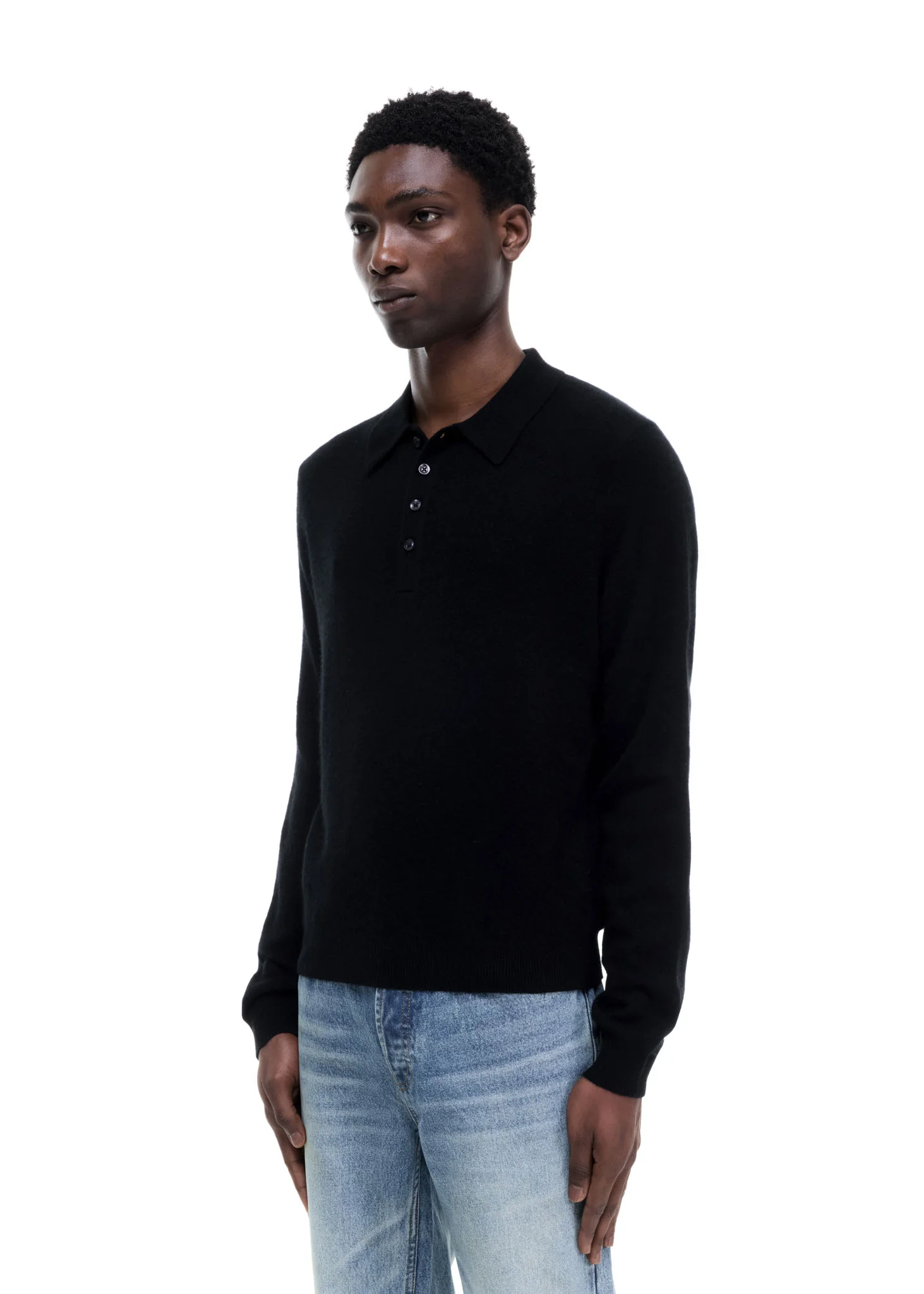 CASHMERE KNIT POLO SWEATER - Image 5