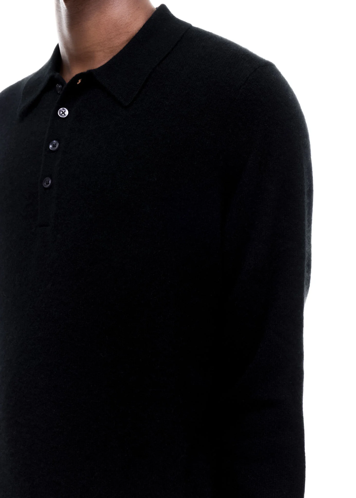 CASHMERE KNIT POLO SWEATER - Image 6