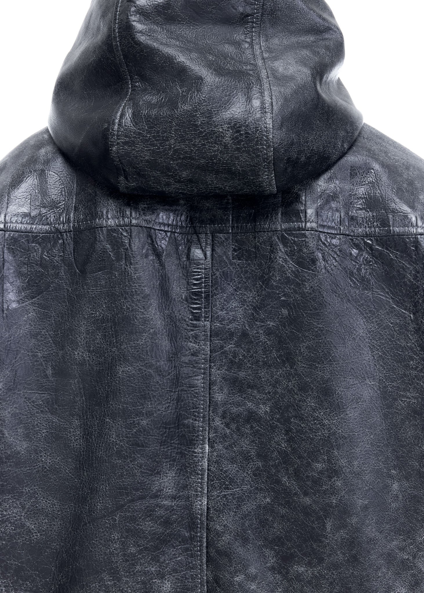 CB HOODED LEATHER JACKET - Image 8
