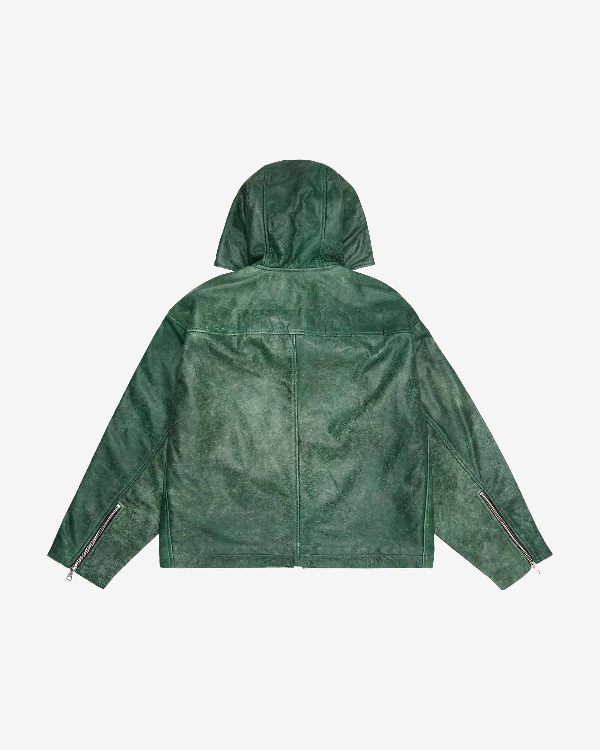 CB HOODED LEATHER JACKET - Image 10