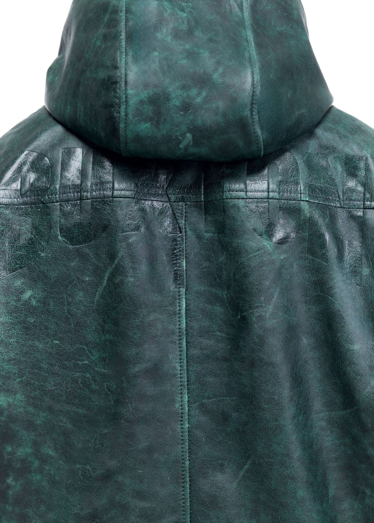 CB HOODED LEATHER JACKET - Image 8