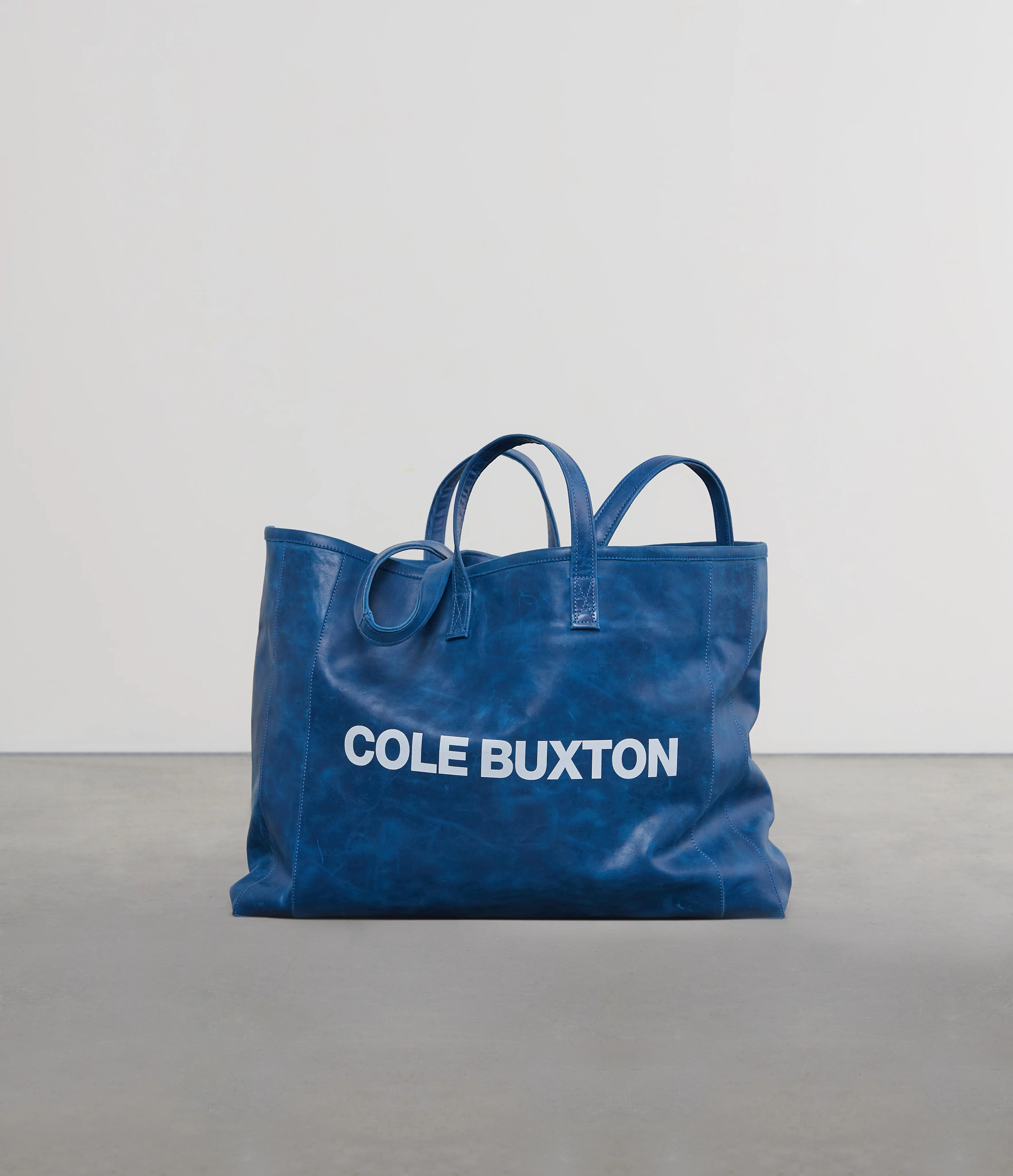LARGE LEATHER TOTE BAG - Image 2