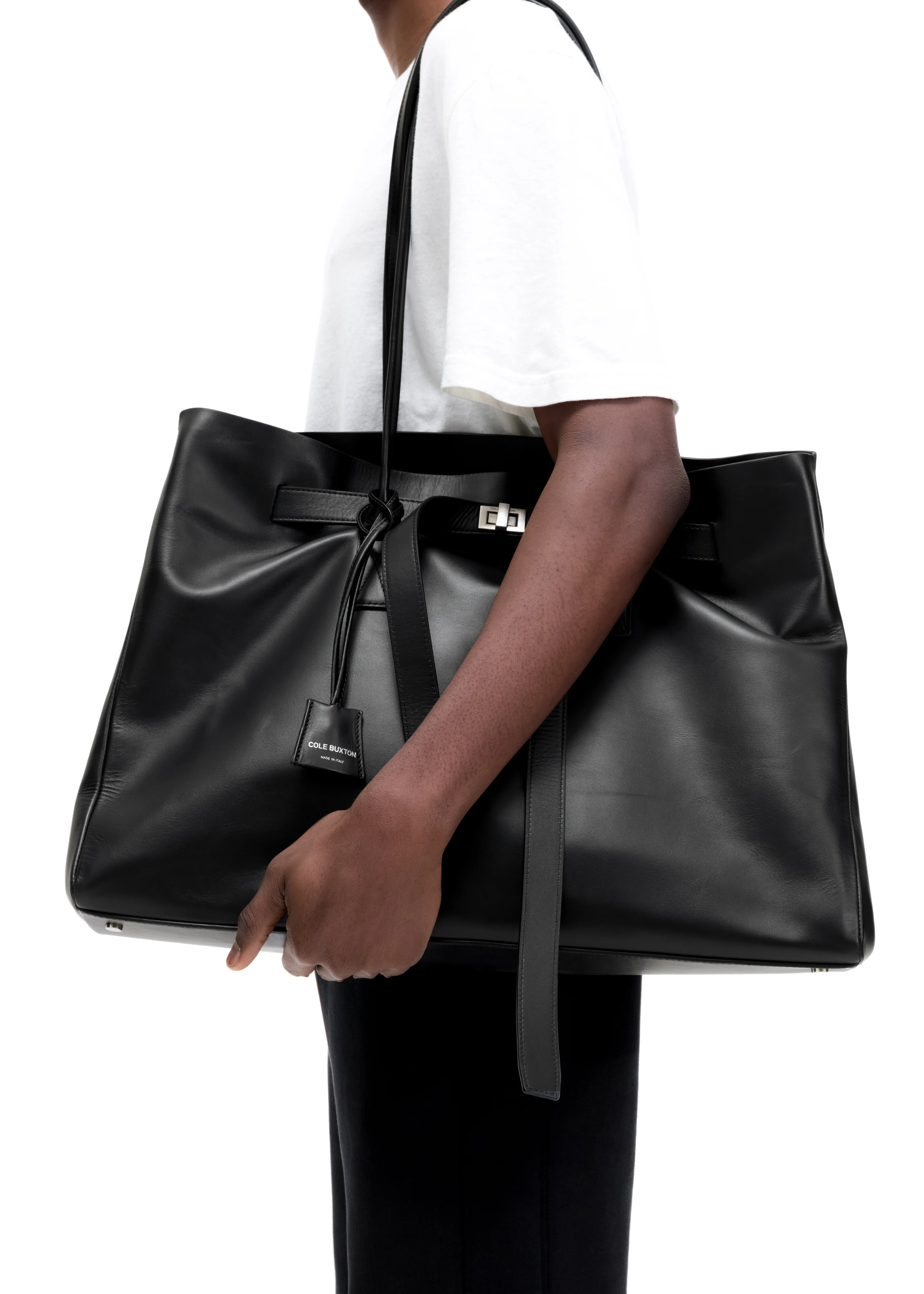 LEATHER HOLDALL TOTE - Image 4