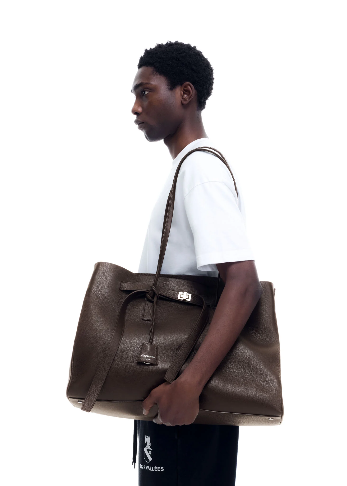 LEATHER HOLDALL TOTE - Image 3