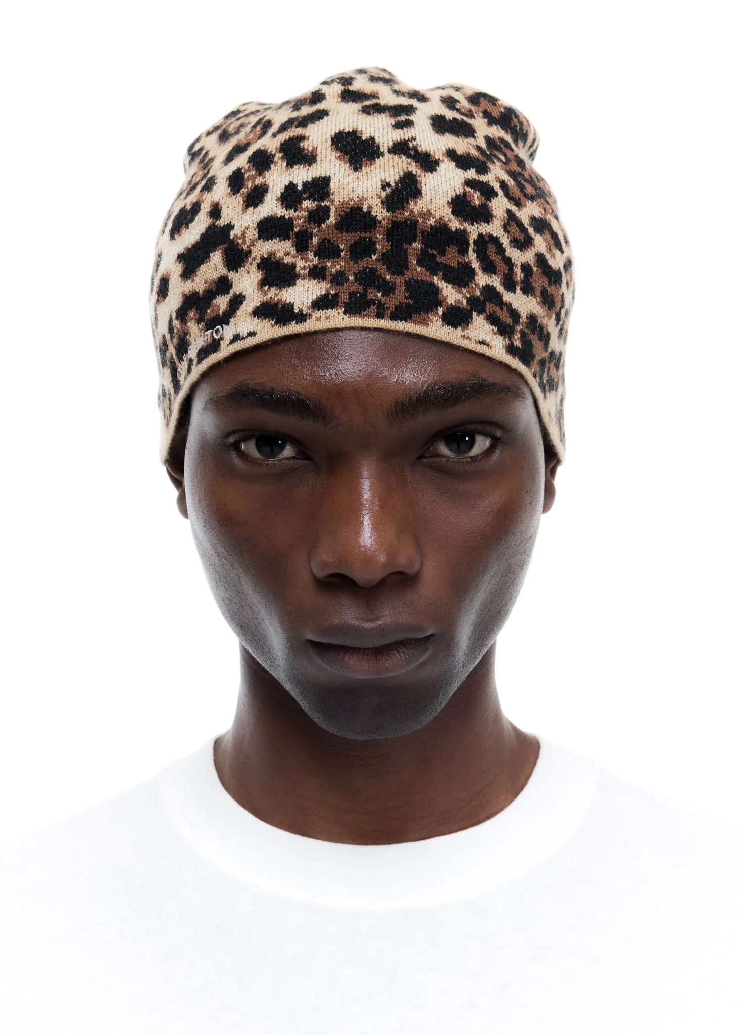LEOPARD KNIT BEANIE - Image 2