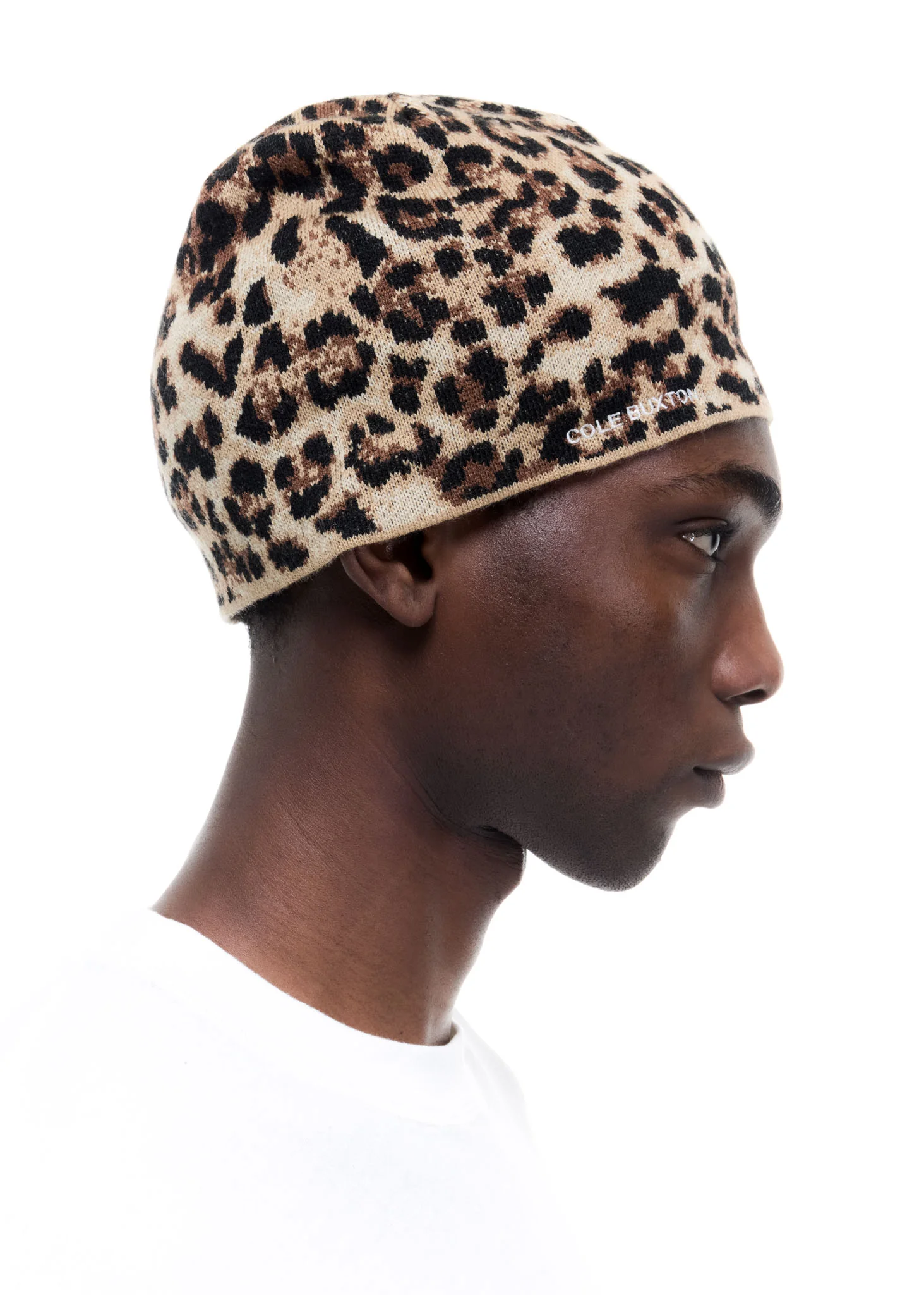 LEOPARD KNIT BEANIE - Image 3