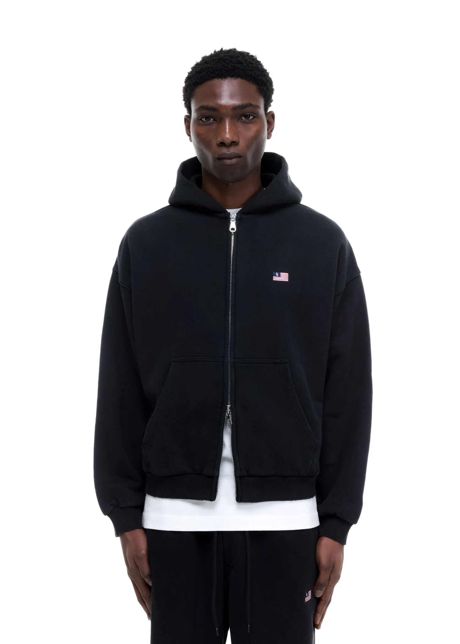 MINI FLAG ZIPPED HOODIE - Image 4