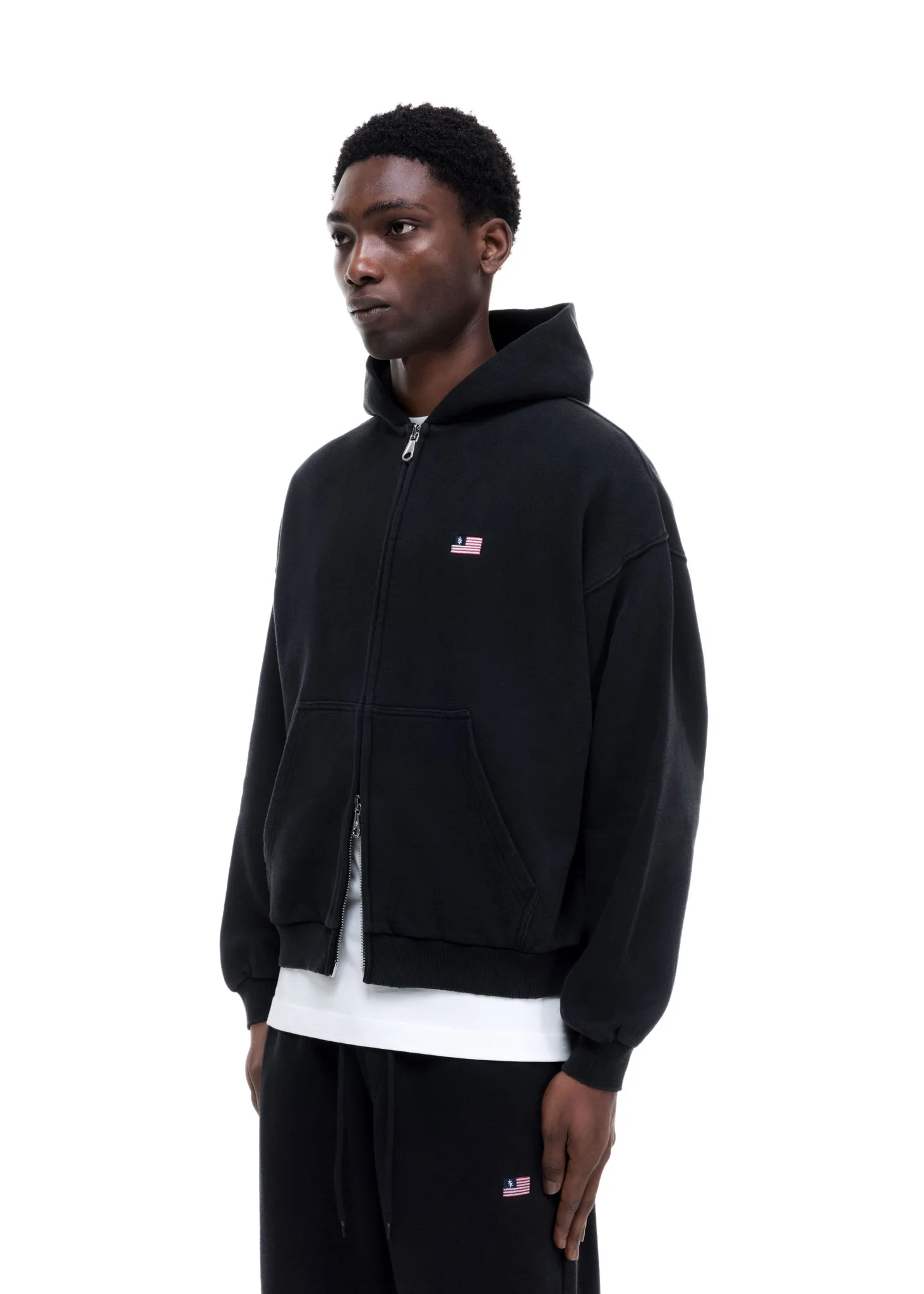 MINI FLAG ZIPPED HOODIE - Image 5