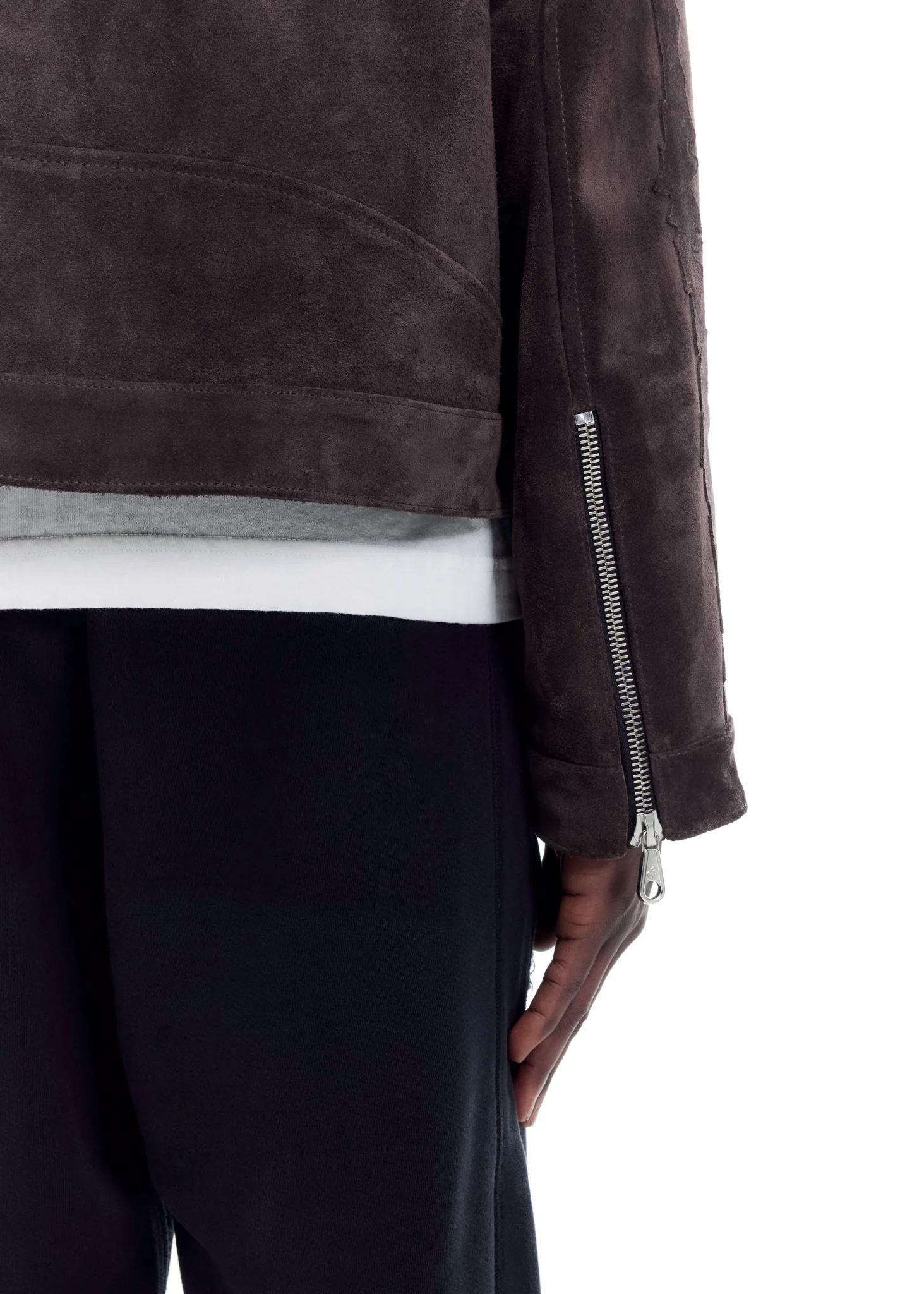 SUEDE DECAL RACER JACKET - Image 6