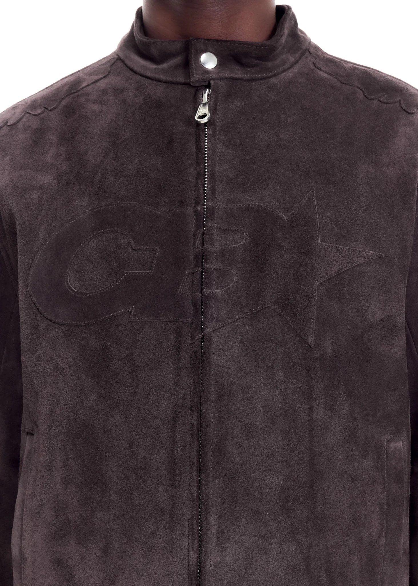 SUEDE DECAL RACER JACKET - Image 7