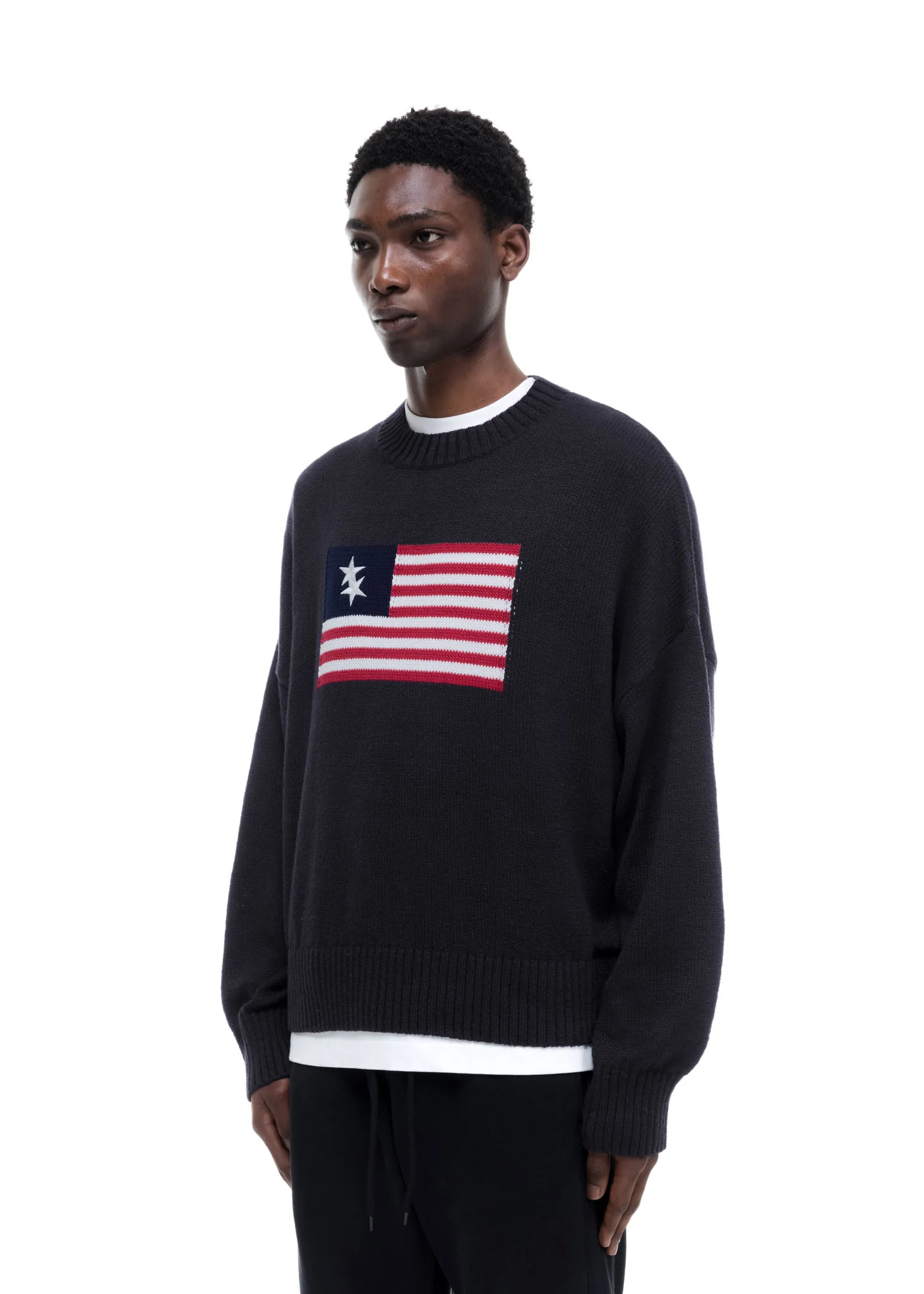 TWO STAR FLAG KNIT SWEATER - Image 5