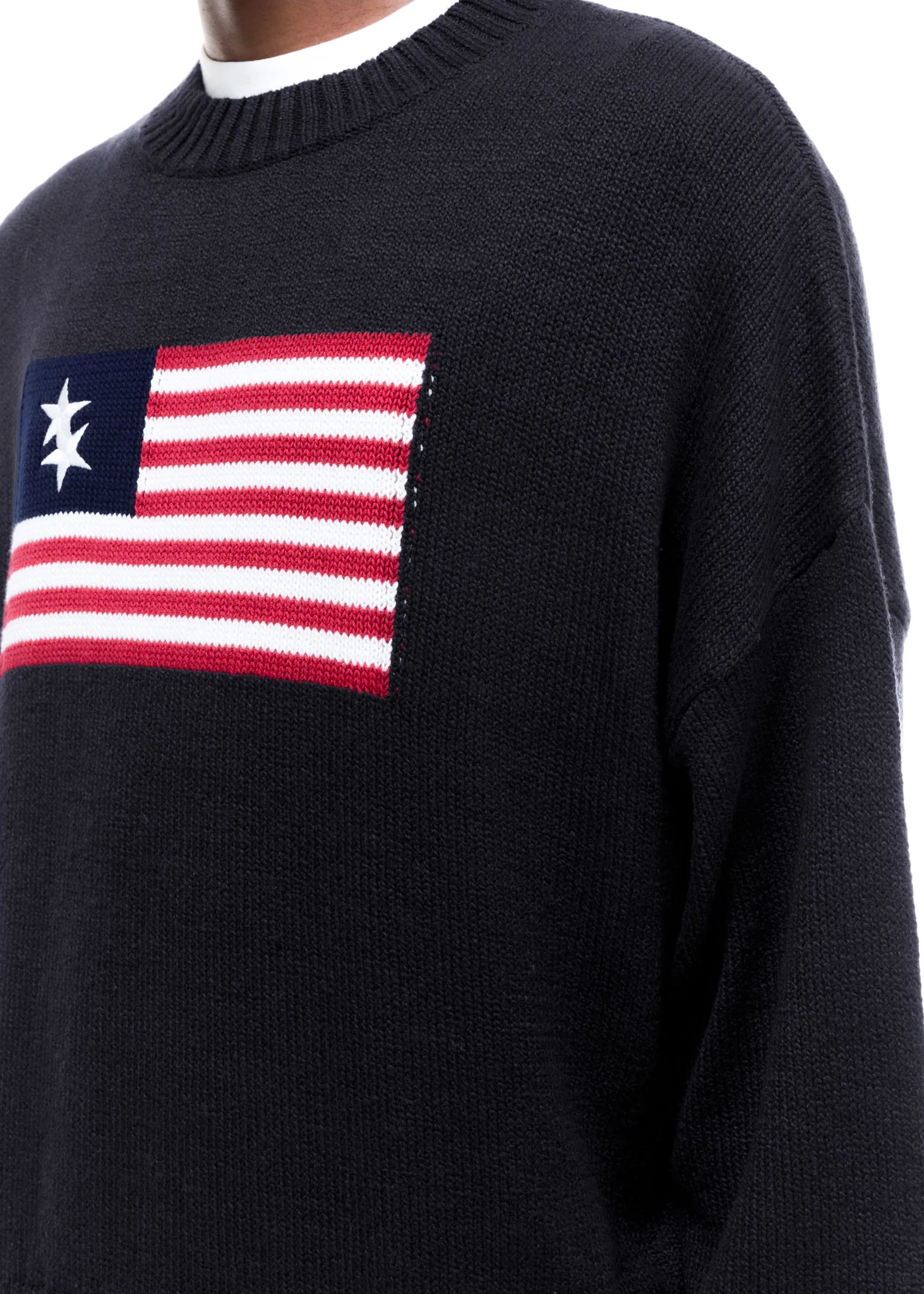 TWO STAR FLAG KNIT SWEATER - Image 6