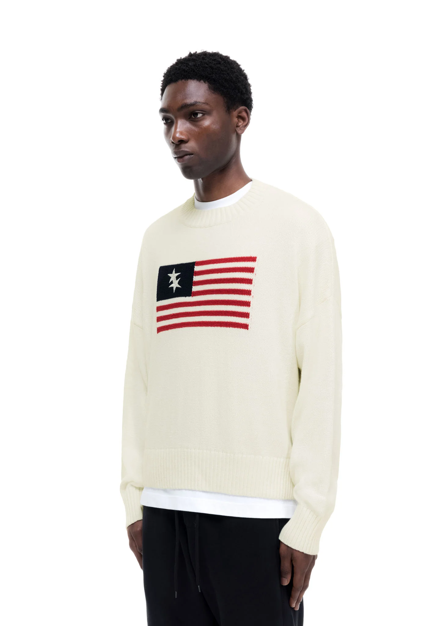 TWO STAR FLAG KNIT SWEATER - Image 5