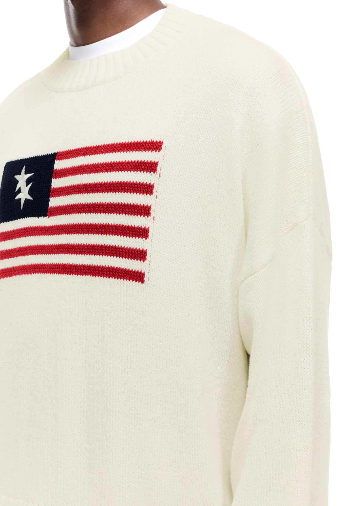 TWO STAR FLAG KNIT SWEATER - Image 6