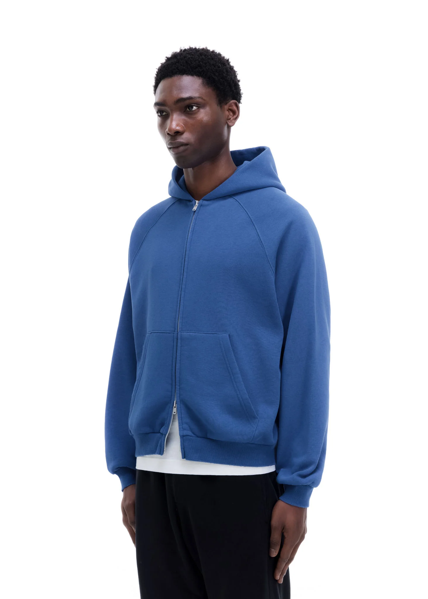 WHITE TAPE ZIPPED HOODIE - Image 4