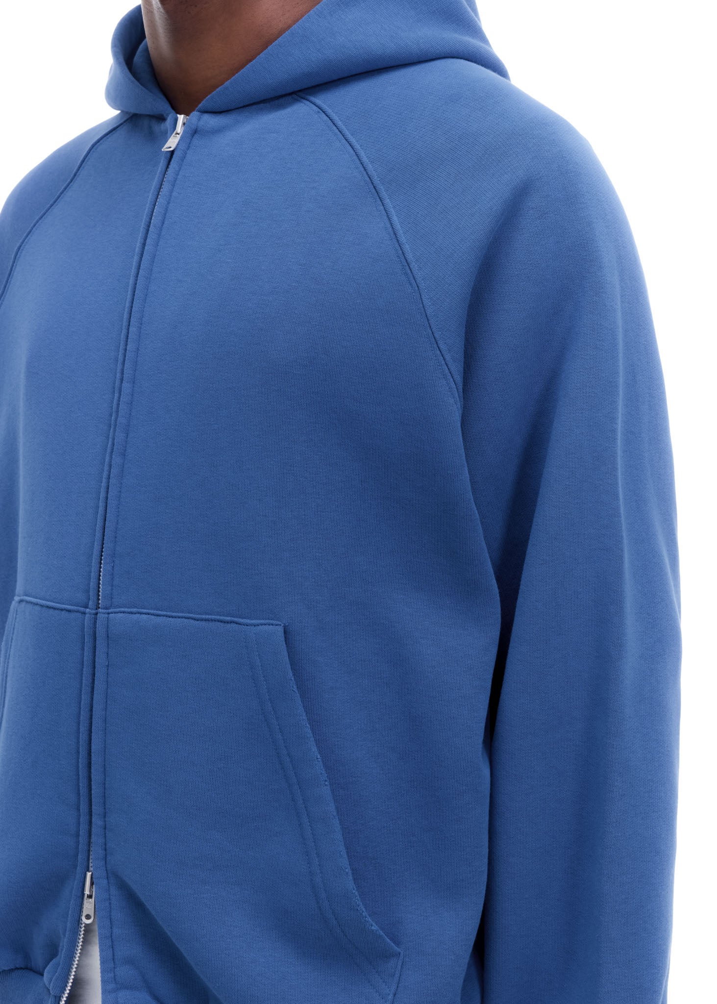 WHITE TAPE ZIPPED HOODIE - Image 6